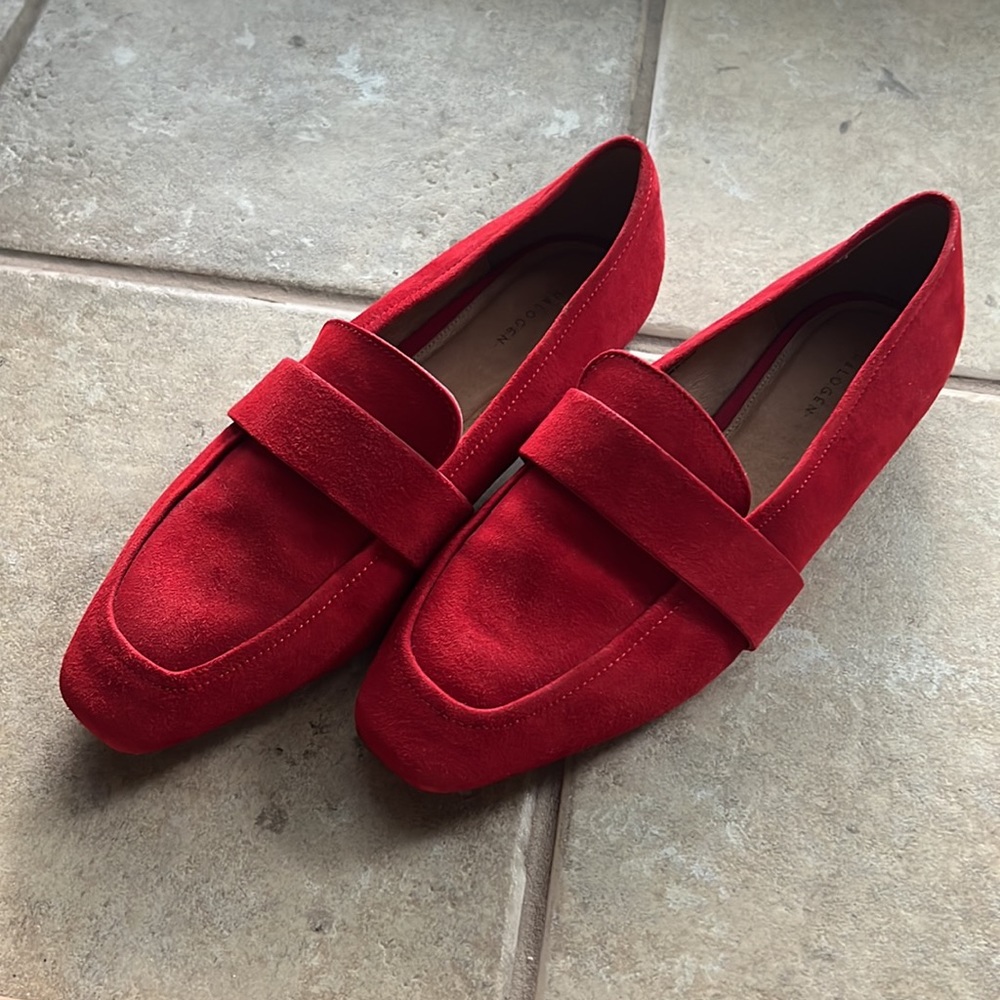 Halogen Red Suede Loafers - Picture 11 of 13
